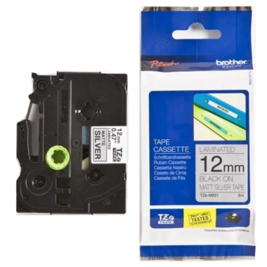 Lipni juostelė Brother TZE-M931 12mm. (Sidabrinė) OEM