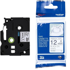 Lipni juostelė Brother TZE-R231, 12mm. (Kaspinas baltas) OEM