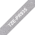 Lipni juostelė Brother TZE-PR935 12mm. (Sidabrinė / Balta) OEM