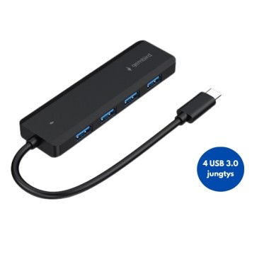 Šakotuvas USB-C Gembird, 4 USB 3.0 jungtys