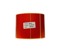 Lipnios etiketės 75x55mm. 1000 vnt (Vellum) raudona