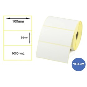 Lipnios etiketės 100x59mm (1000 vnt.) – Vellum