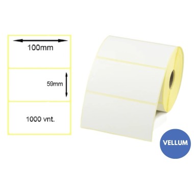 Lipnios etiketės 100x59mm (1000 vnt.) – Vellum