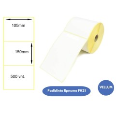 Lipnios etiketės 105x150mm (500 vnt.) – Vellum (Padidinto lipnumo FH21)