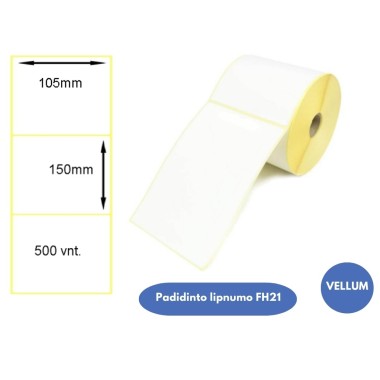 Lipnios etiketės 105x150mm (500 vnt.) – Vellum (Padidinto lipnumo FH21)