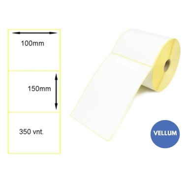 Lipnios etiketės 100x150mm (350 vnt.) – Vellum