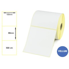 Lipnios etiketės 100x99mm (500 vnt.) – Vellum