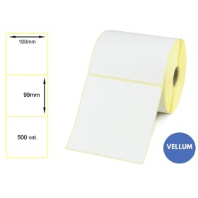 Lipnios etiketės 100x99mm (500 vnt.) – Vellum