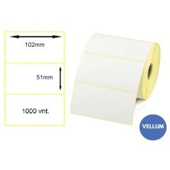 Lipnios etiketės 102x51mm (1000 vnt.) – Vellum