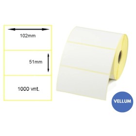 Lipnios etiketės 102x51mm (1000 vnt.) – Vellum