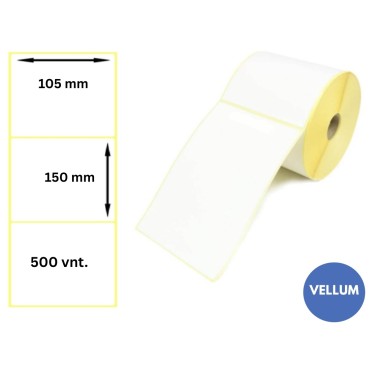Lipnios etiketės 105x150mm (350 vnt.) – Vellum