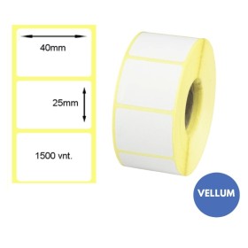 Lipnios etiketės 40x25mm (2000 vnt.) – Vellum