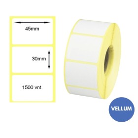 Lipnios etiketės 45x30mm (1500 vnt.) – Vellum