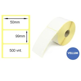 Lipnios etiketės 50x99mm (500 vnt.) – Vellum