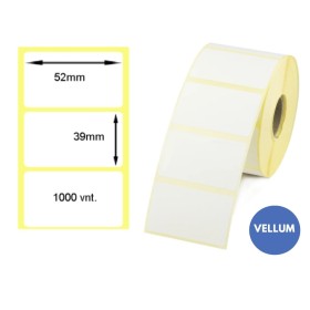 Lipnios etiketės 52x39mm (1000 vnt.) – Vellum