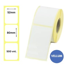 Lipnios etiketės 52x80mm (500 vnt.) – Vellum
