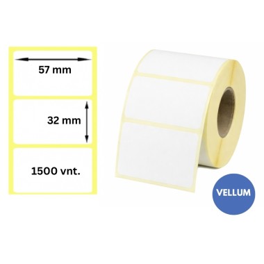 Lipnios etiketės 57x32mm (1500 vnt.) – Vellum Lipnios etiketės 57x32mm (1500 vnt.) – Vellum