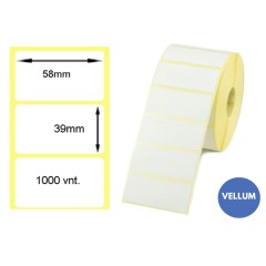 Lipnios etiketės 58x39mm (1000 vnt.) – Vellum