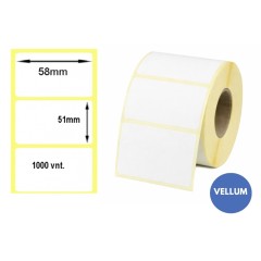 Lipnios etiketės 58x51mm (1000 vnt.) – Vellum