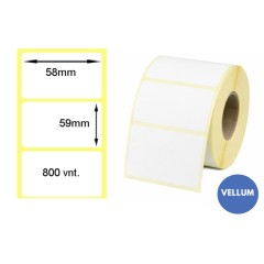 Lipnios etiketės 58x59mm (800 vnt.) – Vellum