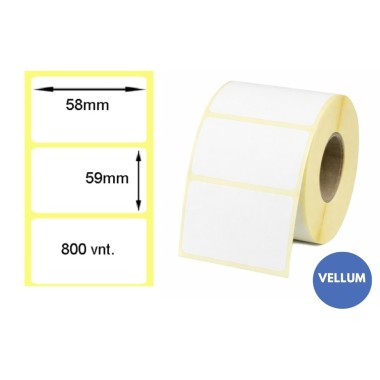 Lipnios etiketės 58x59mm (800 vnt.) – Vellum