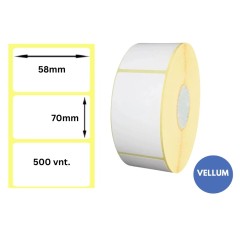 Lipnios etiketės 58x70mm (500 vnt.) – Vellum