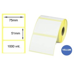 Lipnios etiketės 75x51mm (1000 vnt.) – Vellum