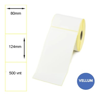 Lipnios etiketės 80x124mm (500 vnt.) – Vellum