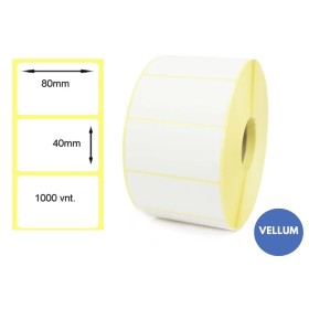 Lipnios etiketės 80x40mm (1000 vnt.) – Vellum