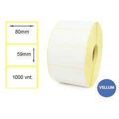 Lipnios etiketės 80x59mm (1000 vnt.) – Vellum