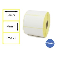 Lipnios etiketės 81x49mm (1000 vnt.) – Vellum