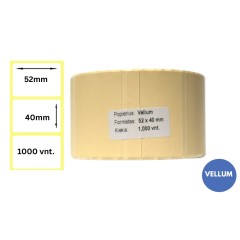 Lipnios etiketės 52x40mm (1000 vnt.) – Vellum, smėlio