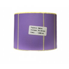 Lipnios etiketės 75x55mm. 1000 vnt (Vellum) violetinė
