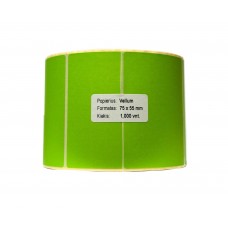 Lipnios etiketės 75x55mm. 1000 vnt (Vellum) Žalia
