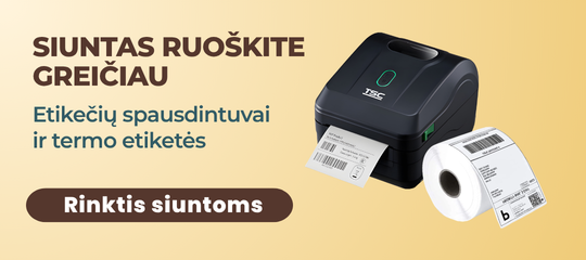 Siuntas ruoškite greičiau – etikečių spausdintuvai ir termo etiketės